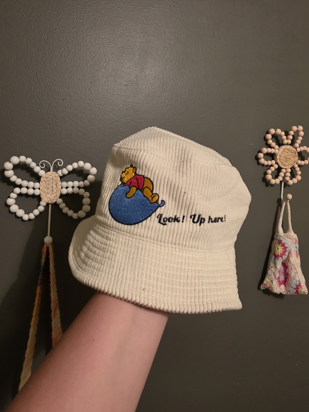 Tokyo Disney Resort Disney Cream Corduroy Bucket Hat Winnie the Pooh